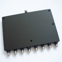 0.5-6GHz微带八功分器